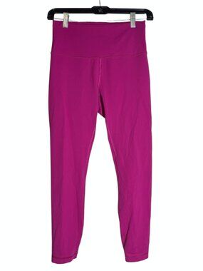 Lululemon Align High Rise Leggings Size 8 Sonic Pink 25" Inseam Stretchy NULU